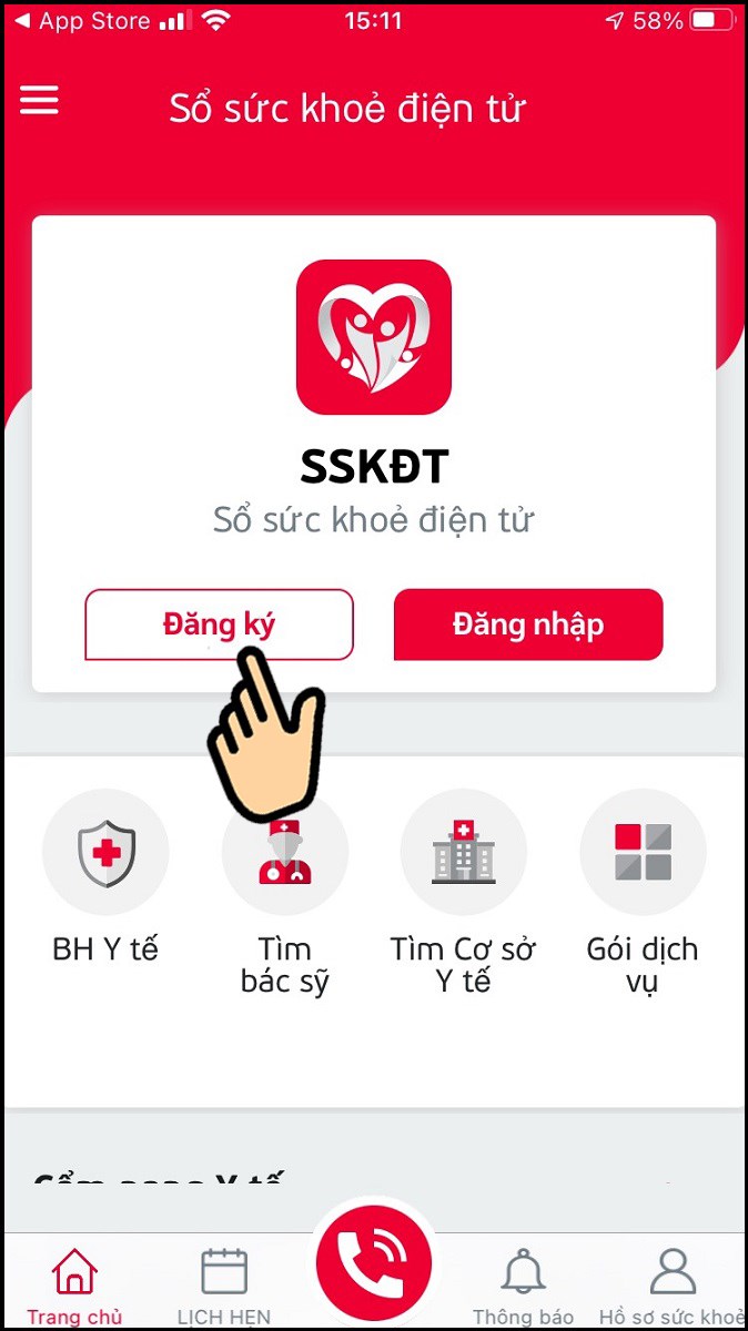 Bấm Đăng kí Bấm Đăng kí