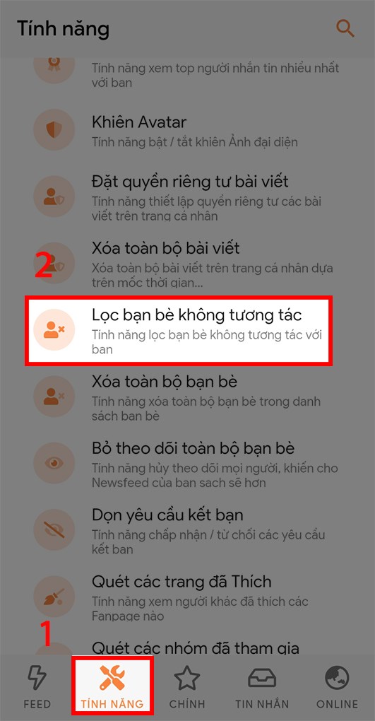 1-531x1020-1 Đăng nhập ứng dụng và chọn lọc bạn bè không tương tác