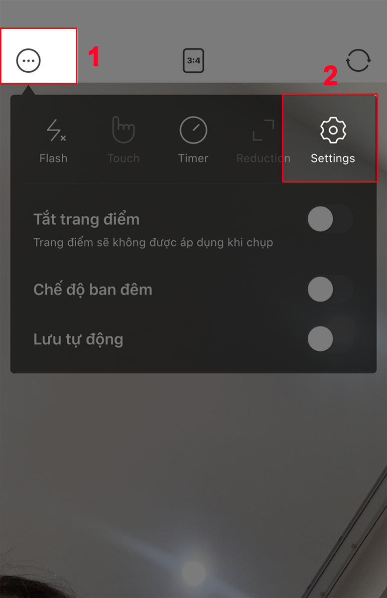 Chọn Setting Chọn Setting