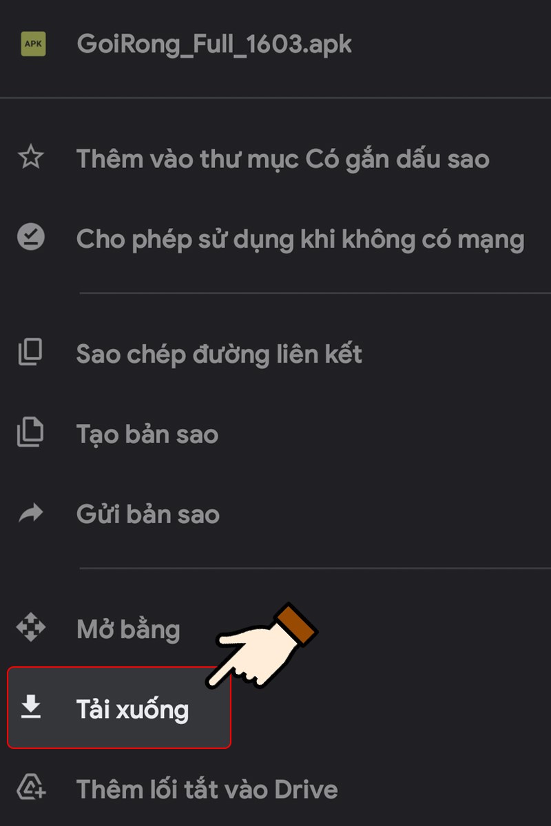 Nhấn chọn Tải xuống Nhấn chọn Tải xuống