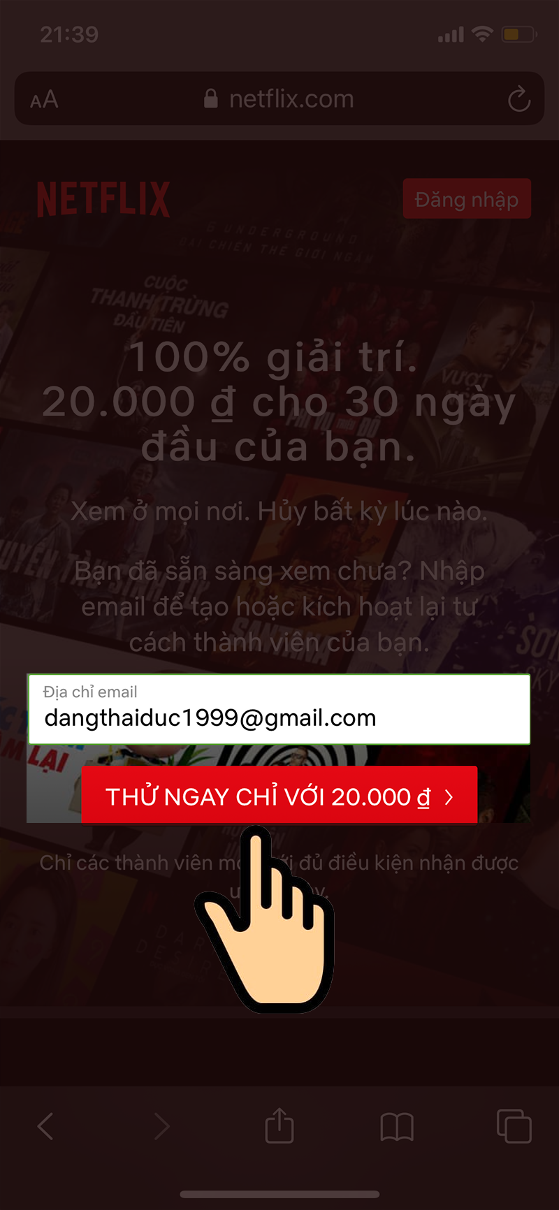 1-800x1732-2-1 Cách đăng ký xem phim Netflix rẻ nhất chỉ với 1.000đ, 20.000đ
