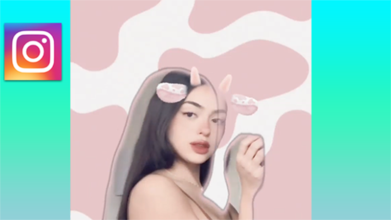 Cách quay video filter con bò hồng Moow trên Instagram Cách quay video filter con bò hồng Moow trên Instagram