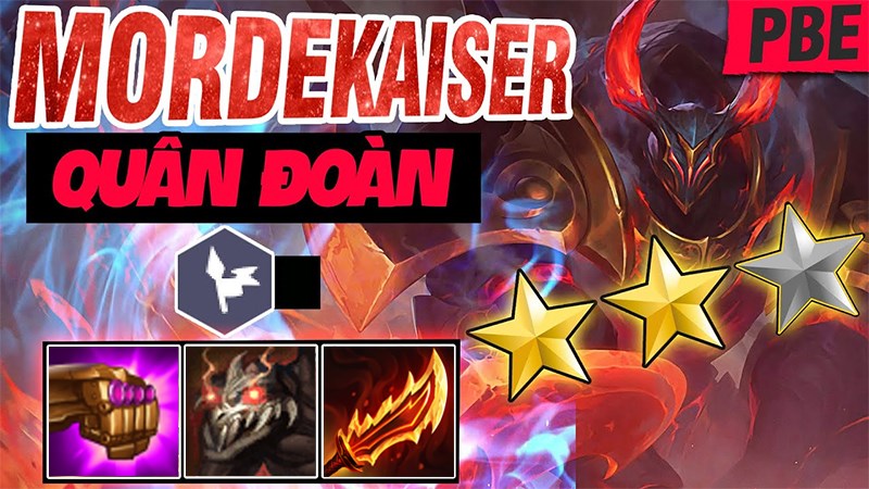 Mordekaiser là một trong các chủ lực chính của đội hình Mordekaiser là một trong các chủ lực chính của đội hình