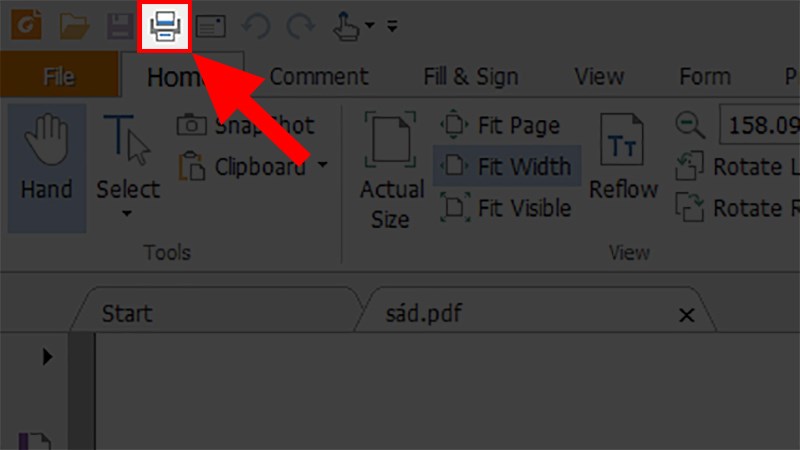 Mở file PDF cần in chẵn lẻ > Chọn Print Mở file PDF cần in chẵn lẻ > Chọn Print