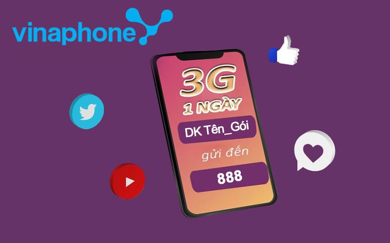 Đăng ký các gói cước 3g VinaPhone 1 ngày giá rẻ, nhiều ưu đãi Đăng ký các gói cước 3g VinaPhone 1 ngày giá rẻ, nhiều ưu đãi