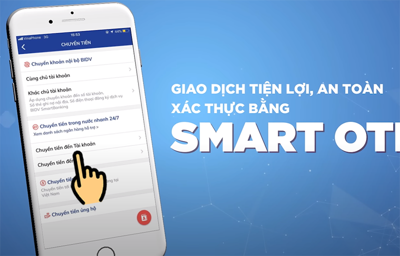 Nhấn vào tài khoản muốn chuyển Nhấn vào tài khoản muốn chuyển