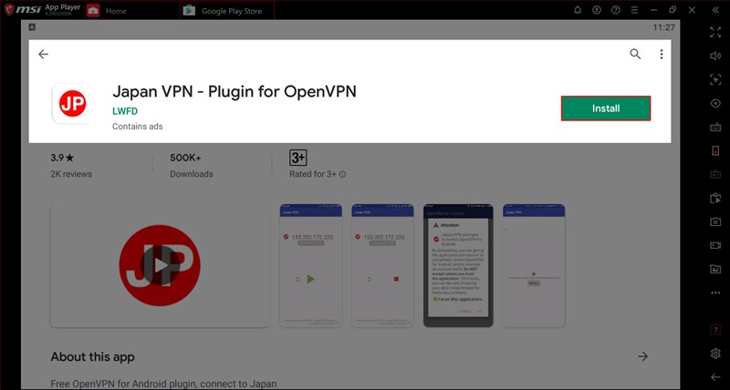 Cài đặt phần mềm Japan VPN Cài đặt phần mềm Japan VPN
