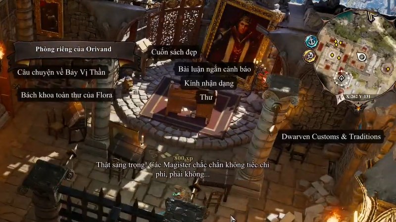 Giao diện game Divinity: Original Sin 2 Chỉ dẫn trong Divinity: Original Sin 2