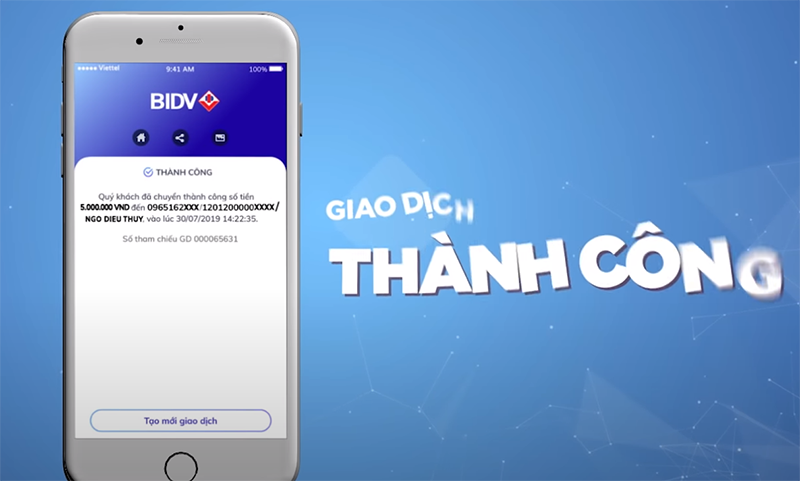 Hệ thống báo giao dịch thành công Hệ thống báo giao dịch thành công