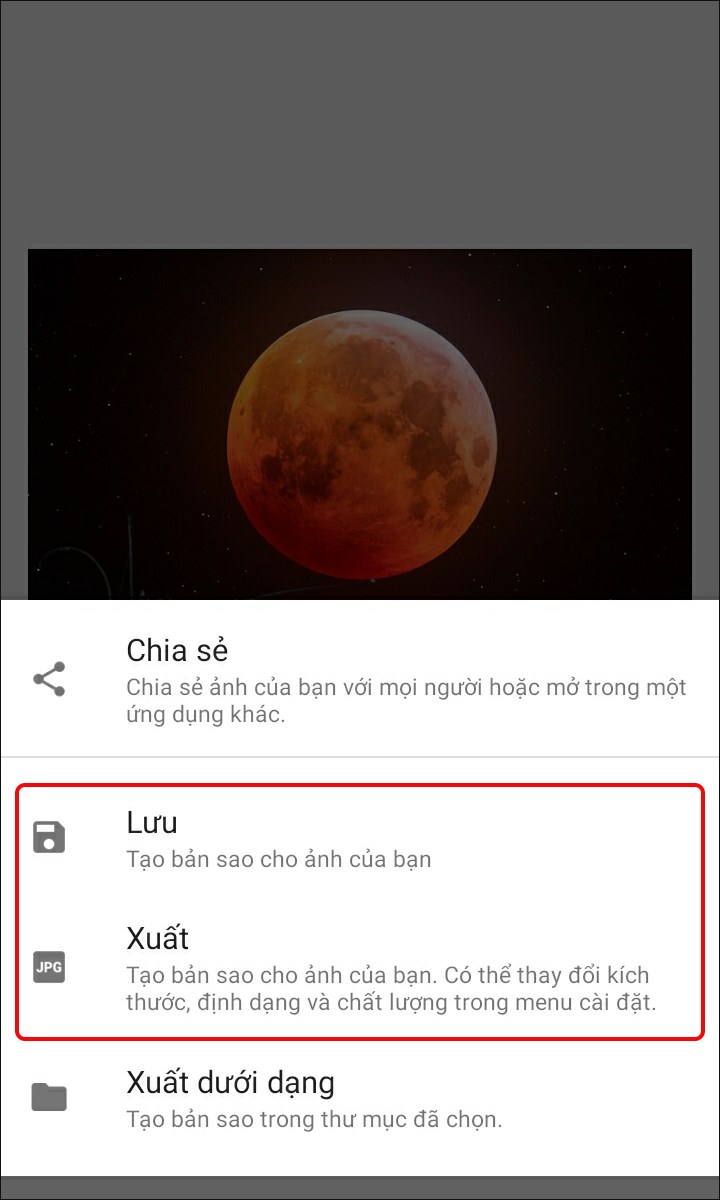 Lưu lại ảnh Lưu lại ảnh