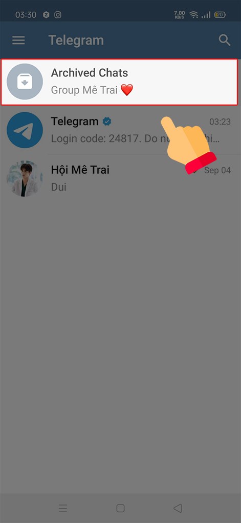 1ca06ee6a7f078059d916-471x1020-1 Chọn Archived Chats.