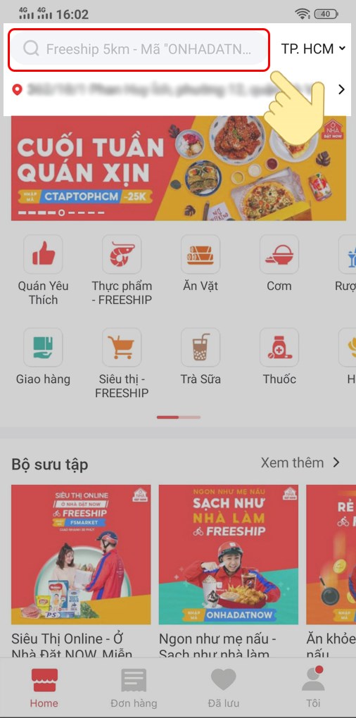 2-506x1020-1 Bước 2: Nhập tên quán hoặc món ăn bạn muốn tại ô tìm kiếm.