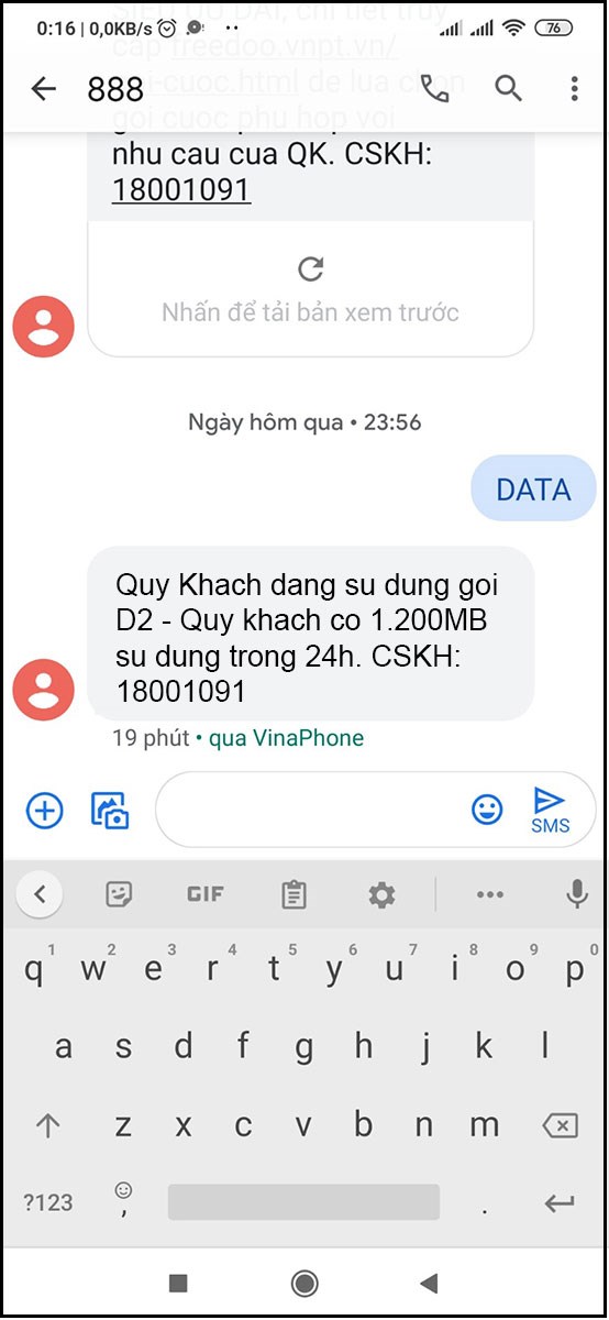 Và kết quả kiểm tra được