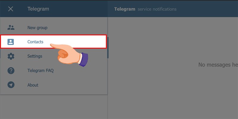 Chọn Contacts. Chọn Contacts.