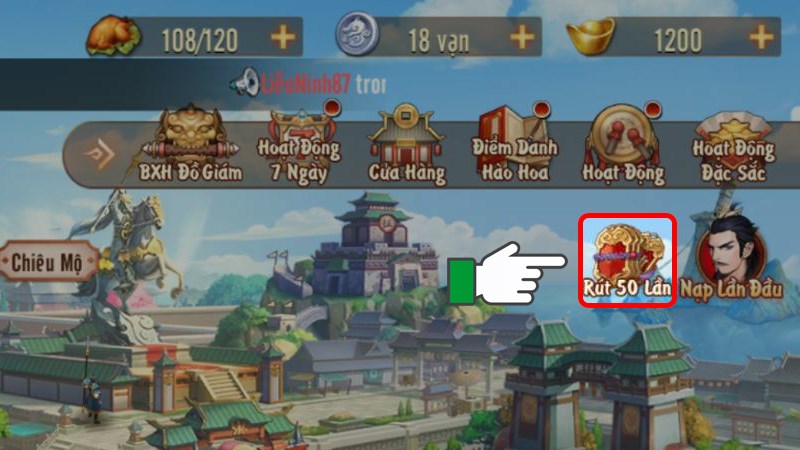 Chọn biểu tượng quà Rút 50 Lần Chọn biểu tượng quà Rút 50 Lần
