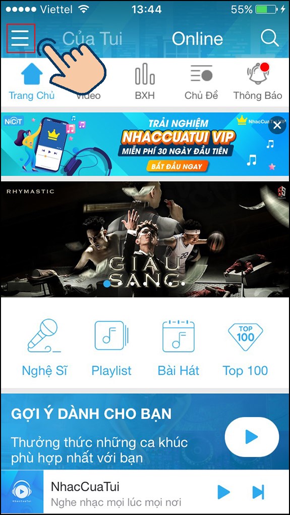 2-cach-dang-ky-tao-tai-khoan-nhaccuatui-tren-dien-thoai-may1-575x1020-1 chọn vào icon 3 gạch.