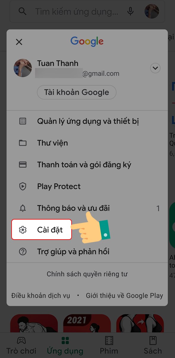 Cài đặt Cài đặt