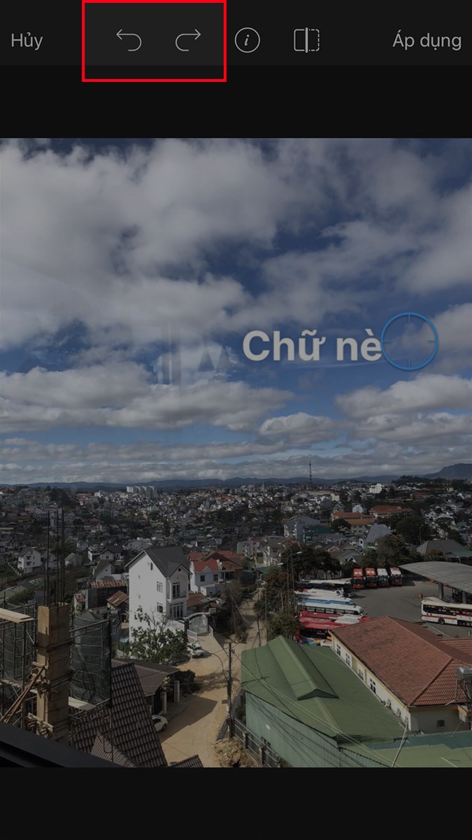 Sử dụng công cụ quay lại thao tác vừa thực hiện bằng cách nhấn vào biểu tượng mũi tên Sử dụng công cụ quay lại thao tác vừa thực hiện bằng cách nhấn vào biểu tượng mũi tên