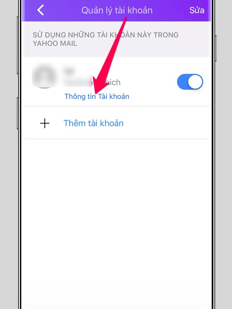 Chọn Thông tin Tài khoản Chọn Thông tin Tài khoản