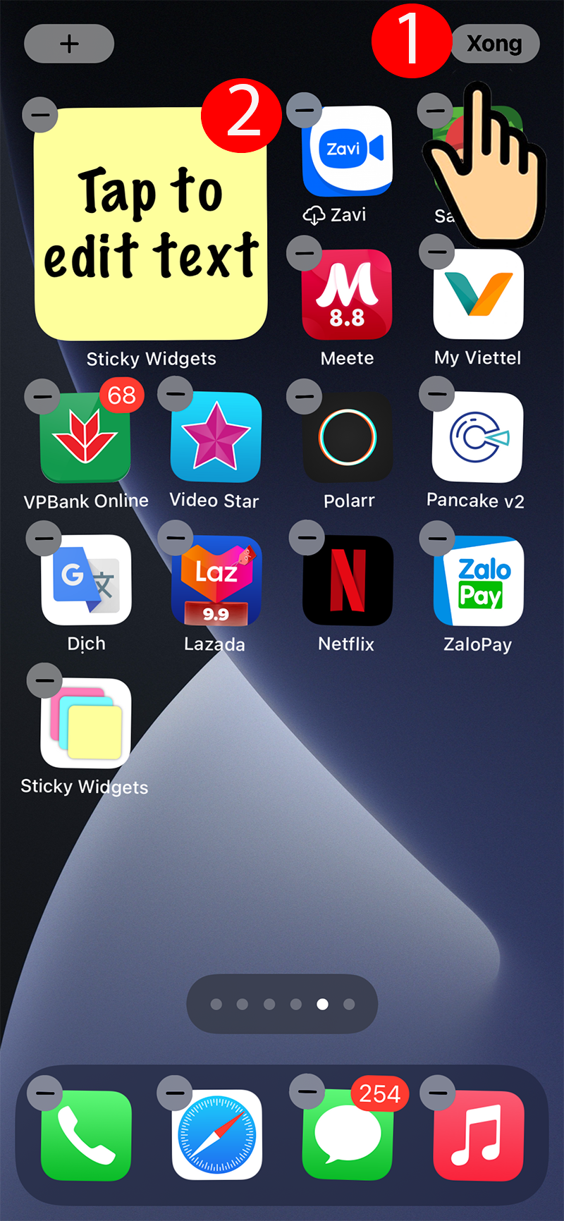 3-800x1732-1 Cách tạo widget ghi chú tại Homescreen iOS 14 với Sticky Widgets