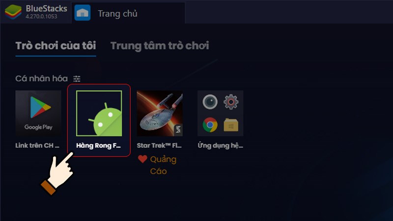 Nhấn chọn file Hàng Rong APK để mở và trải nghiệm game Nhấn chọn file Hàng Rong APK để mở và trải nghiệm game