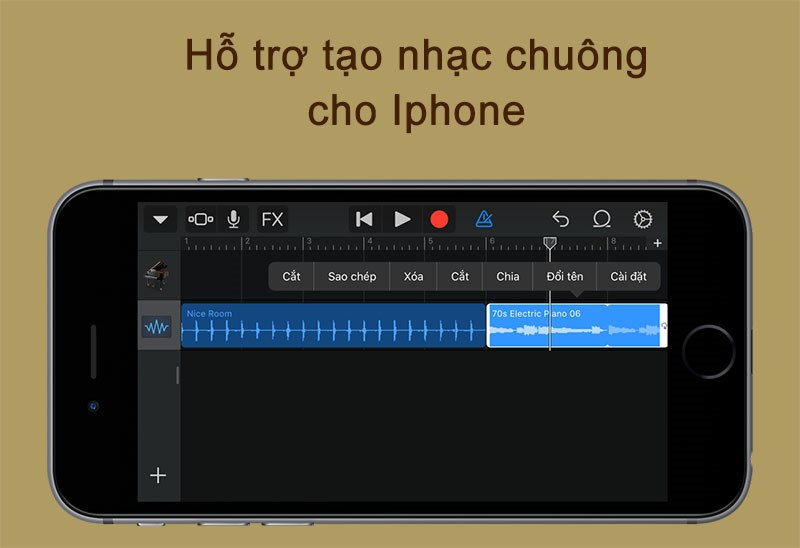 App cắt nhạc chuông iPhone Garageband App cắt nhạc chuông iPhone Garageband