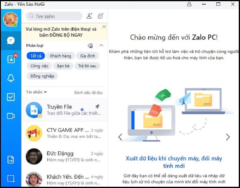 Tài khoản Zalo thứ 2 đã được đăng nhập trên Zalo PC Tài khoản Zalo thứ 2 đã được đăng nhập trên Zalo PC