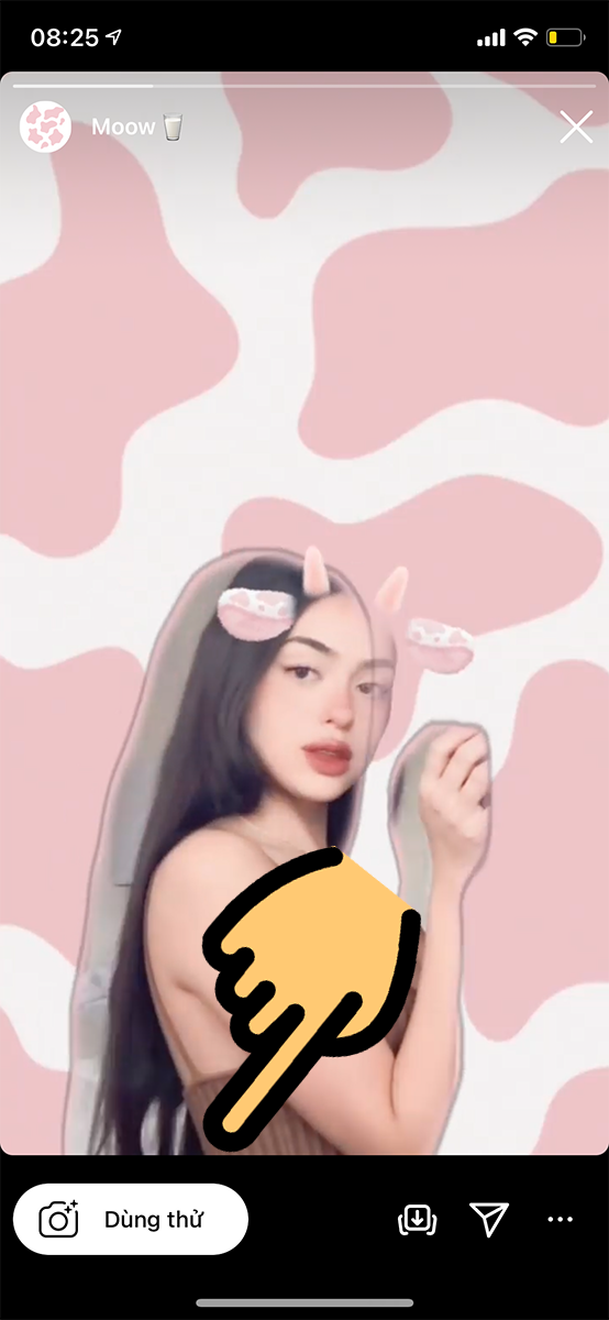 Chọn mục Dùng thử Chọn mục Dùng thử