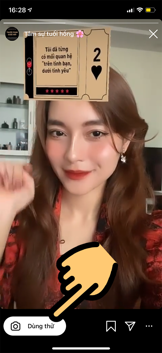 Chọn mục Dùng thử Chọn mục Dùng thử