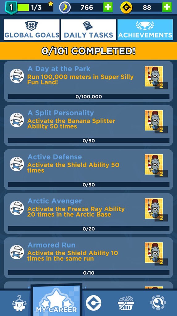 4-573x1020-1-1 Bảng thành tựu, nhiệm vụ trong Minion Rush
