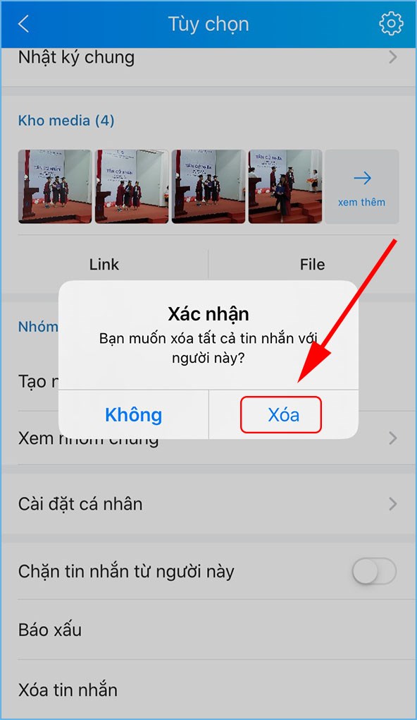 4-592x1020-1 Xác nhận xóa đoạn hội thoại trong ứng dụng Zalo