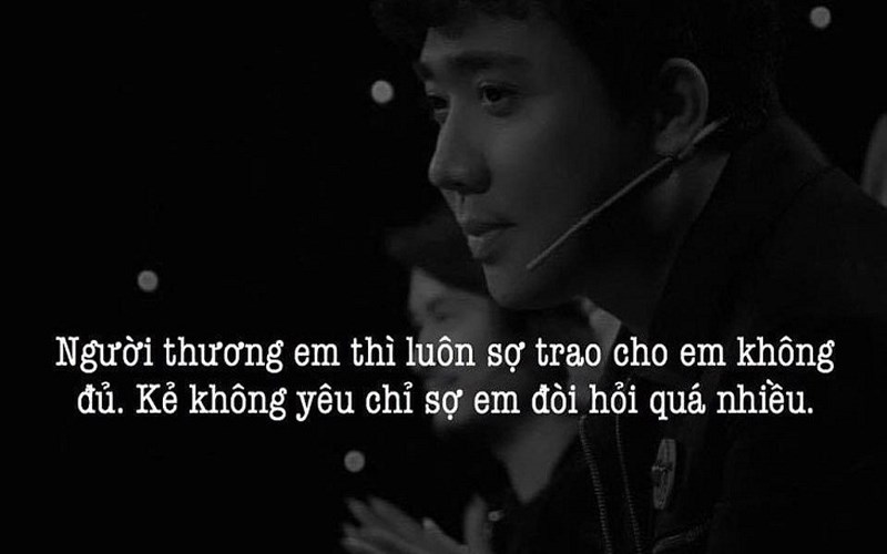 Những câu nói hay của Trấn Thành về tình yêu Những câu nói hay của Trấn Thành về tình yêu