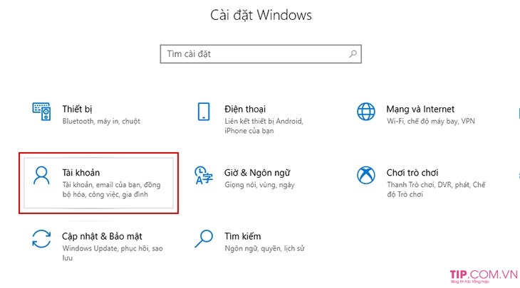 Cách cài đặt mật khẩu cho máy tính