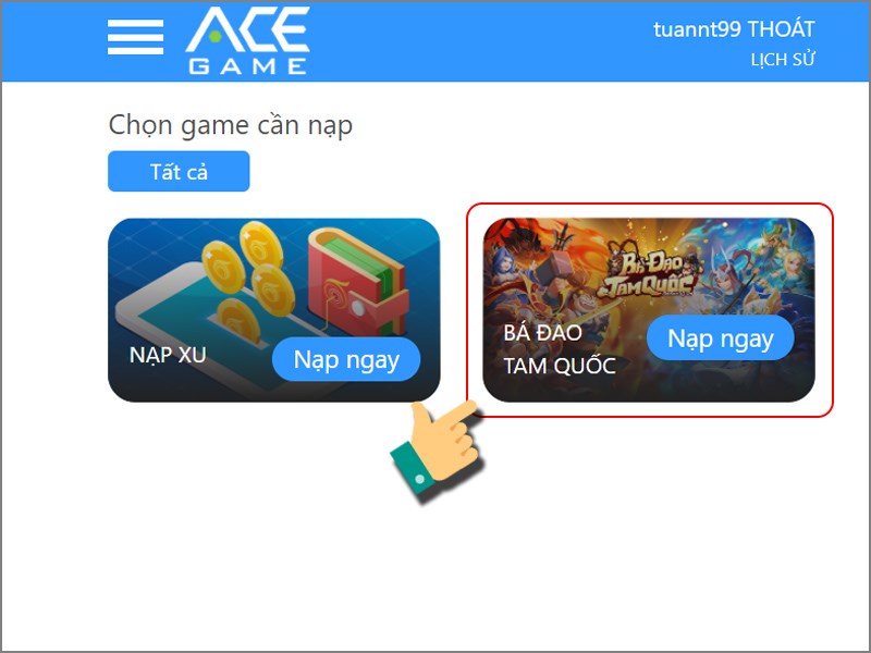 Chọn nạp Chọn nạp
