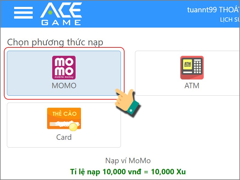 Chọn phương thức thanh toán Chọn phương thức thanh toán