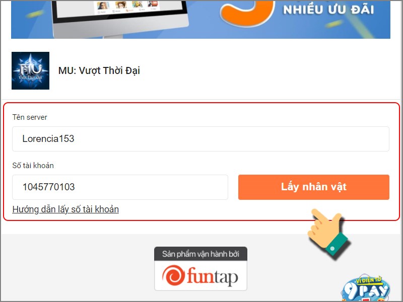 Lấy nhân vật Lấy nhân vật