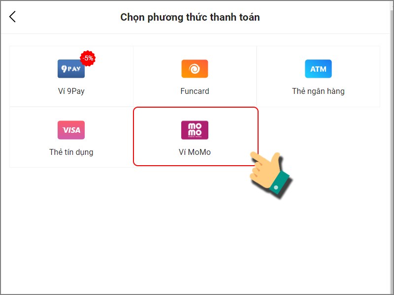 Phương thức thanh toán Momo Phương thức thanh toán Momo