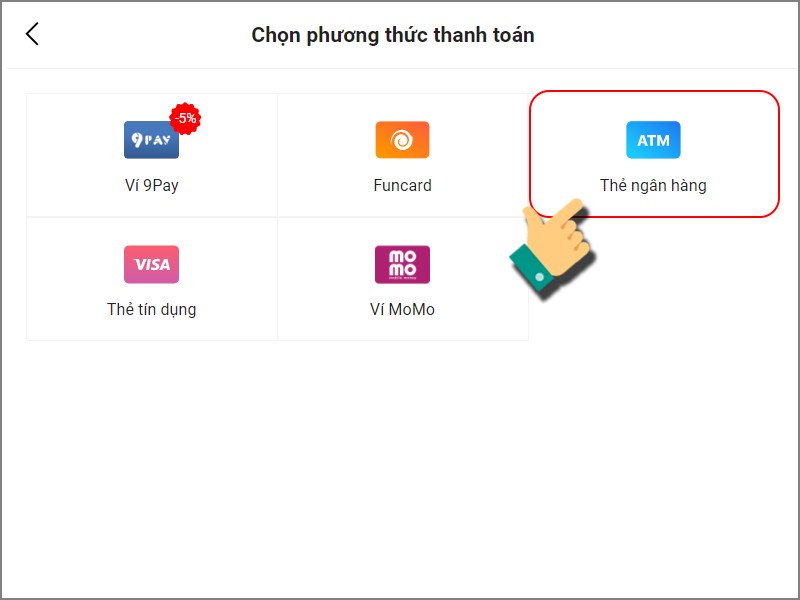 Phương thức thanh toán ATM Phương thức thanh toán ATM