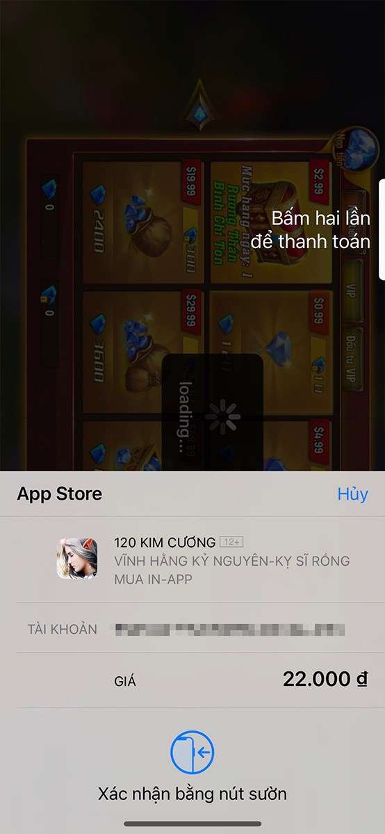 Xác nhận thanh toán Xác nhận thanh toán