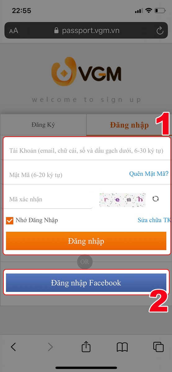 Đăng nhập tài khoản Đăng nhập tài khoản