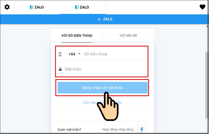 Điền Số điện thoại, Mật khẩu tài khoản Zalo thứ 2 Điền Số điện thoại, Mật khẩu tài khoản Zalo thứ 2