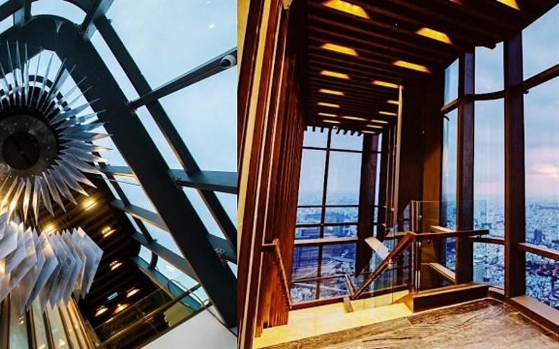 Không gian bên trong đài quan sát Skyview trên tòa nhà cao nhất Việt Nam Không gian bên trong đài quan sát Skyview trên tòa nhà cao nhất Việt Nam