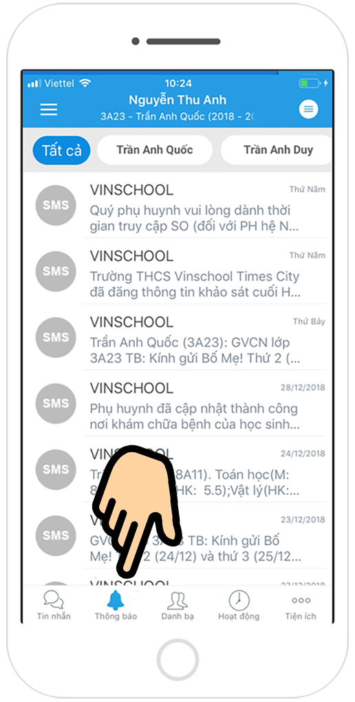 xem toàn bộ thông báo mà nhà trường gửi tới phụ huynh xem toàn bộ thông báo mà nhà trường gửi tới phụ huynh