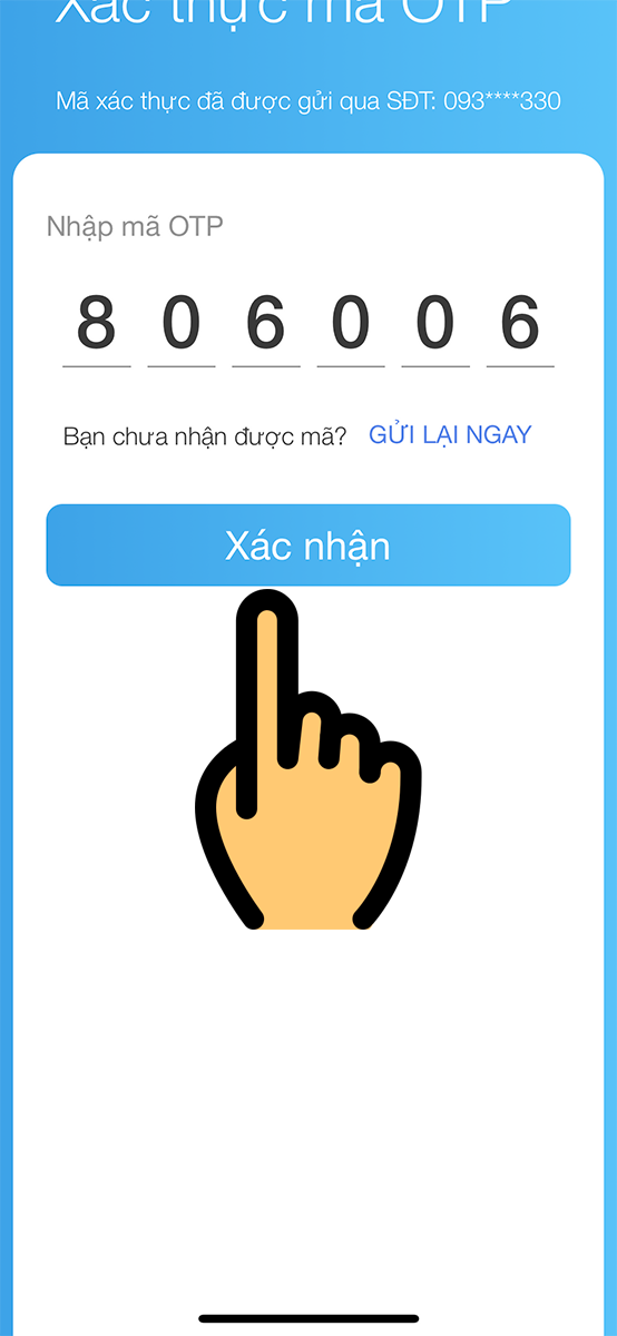 Nhập mã OTP Nhập mã OTP