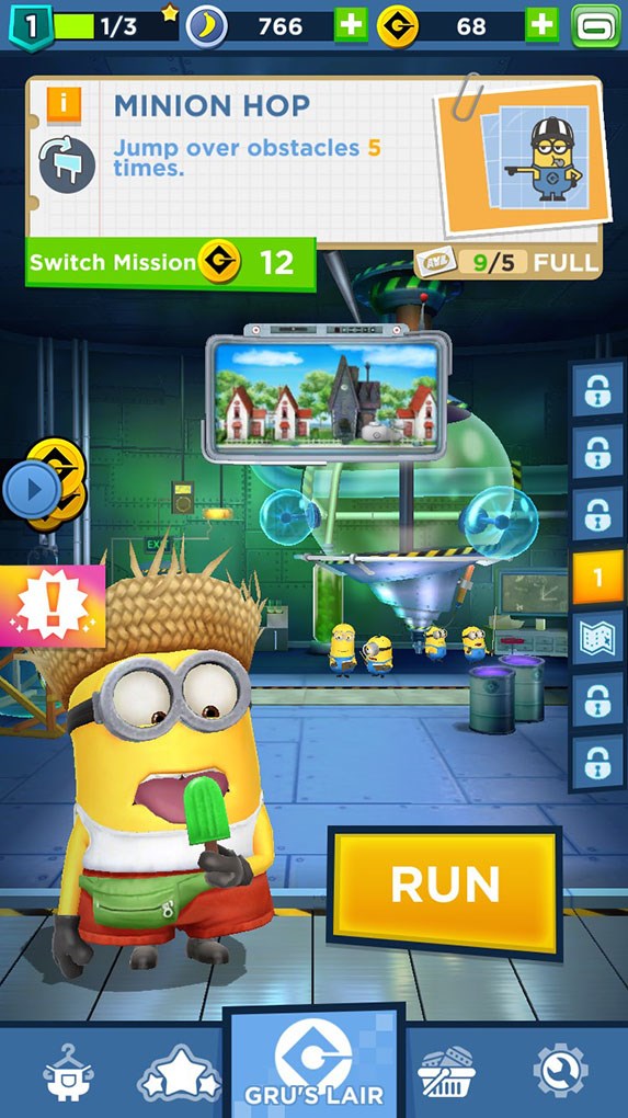 5-573x1020-1-1 Giao diện nhiệm vụ chính trong Minion Rush