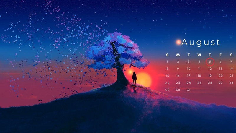 Ngày 5/8/2021 rơi vào thứ 5
