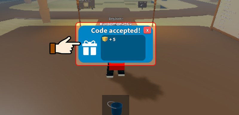 Phần thưởng miễn phí sau khi nhập code thành công Phần thưởng miễn phí sau khi nhập code thành công