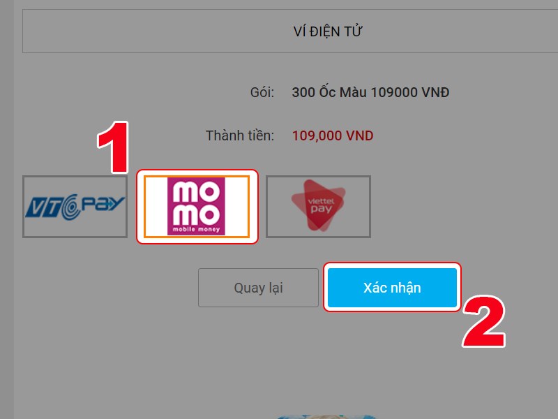 Hình thức nạp ví Momo Hình thức nạp ví Momo