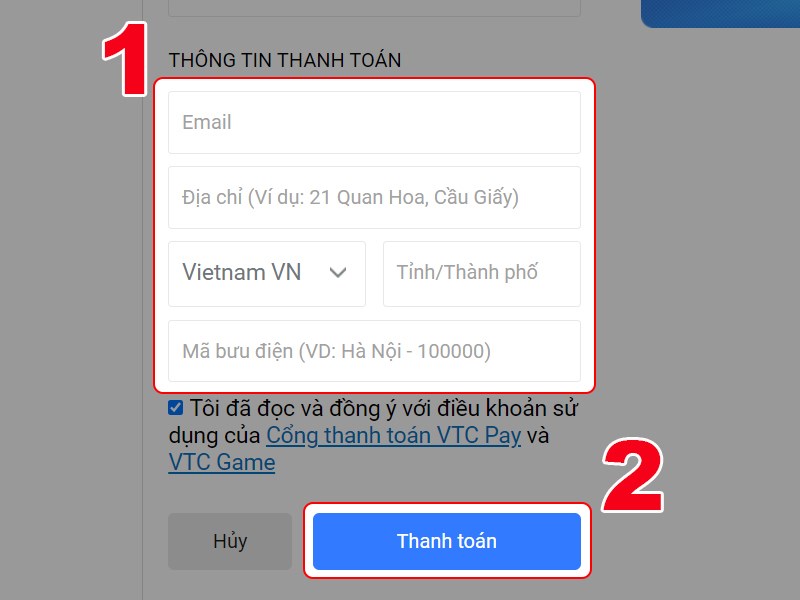 Thông tin thẻ Thông tin thẻ