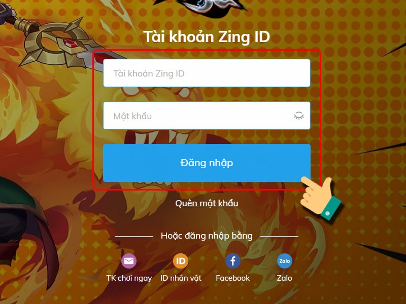 Đăng nhập tài khoản của bạn Đăng nhập tài khoản của bạn
